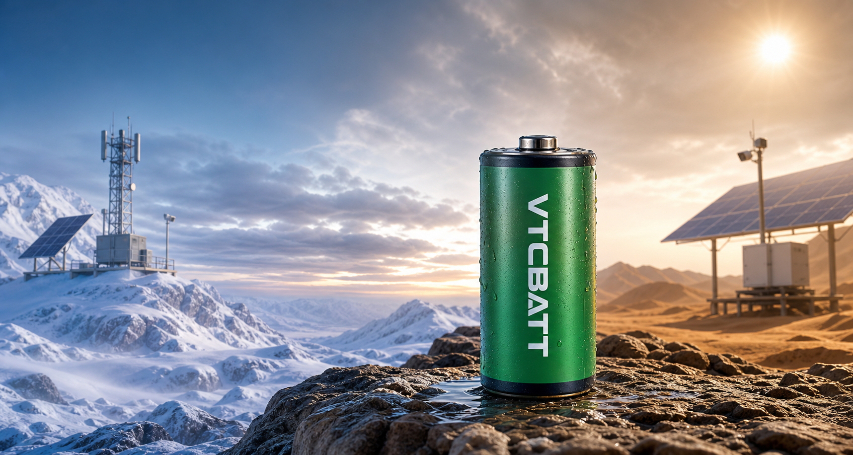 VTCBATT-Batterie für den breiten Temperaturbereich, geeignet für Fernüberwachungsumgebungen bei kalten und heißen Temperaturen